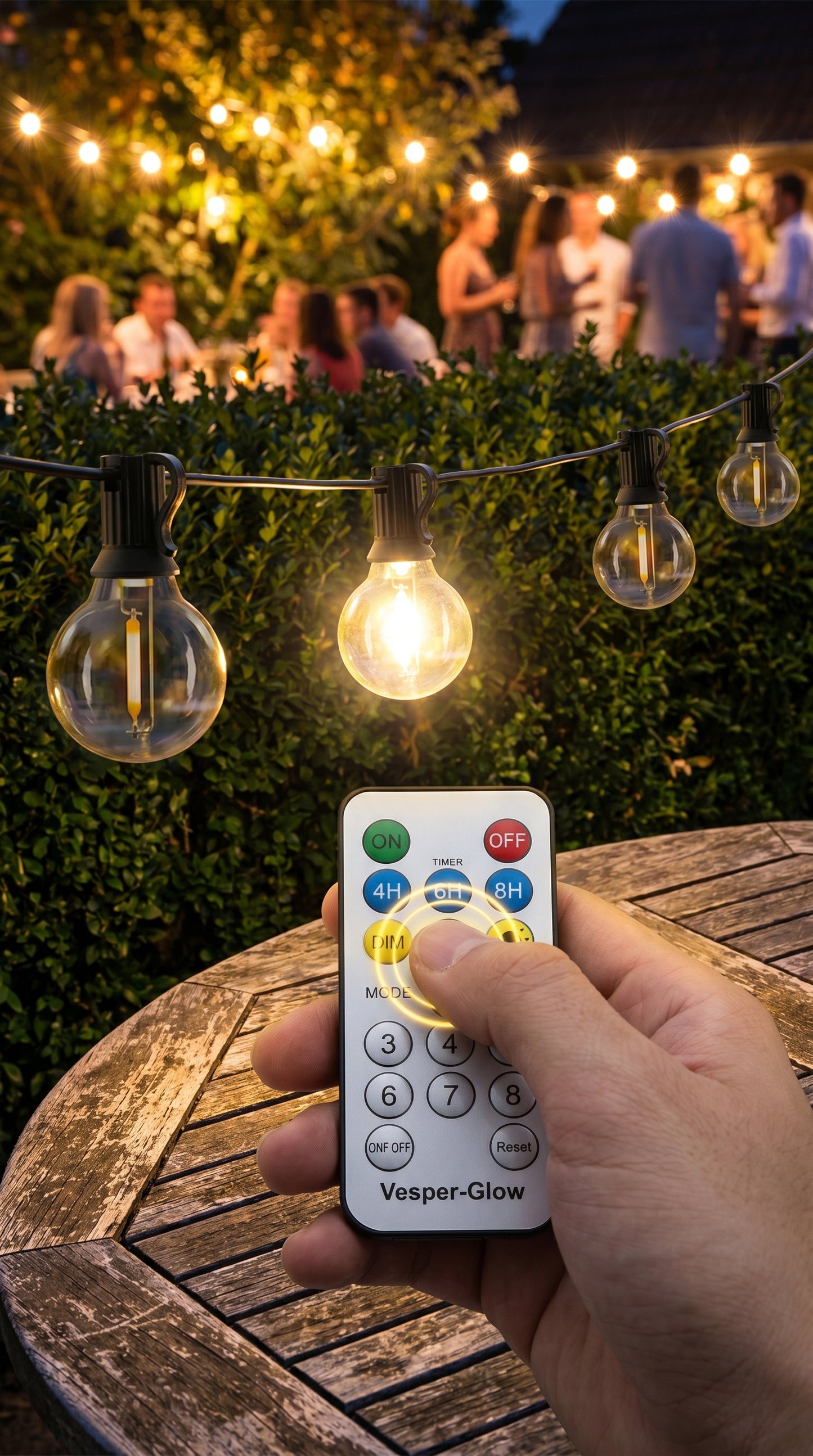 Vesper-Glow – Hybrid Solar & USB Globe String Lights