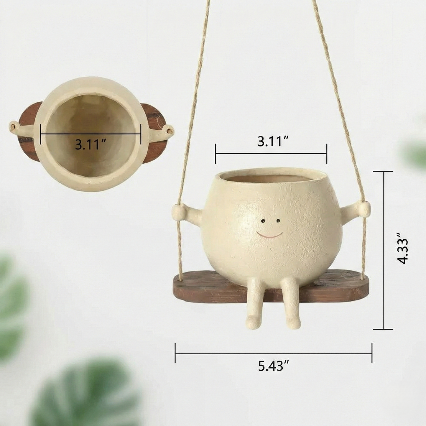 Swinging Face Planter