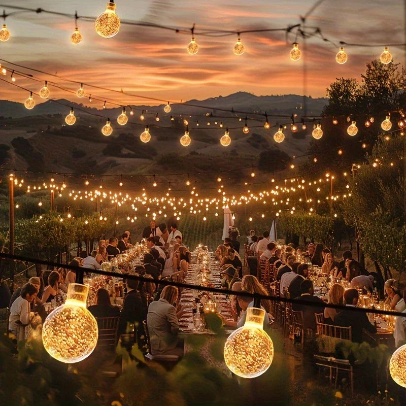 LED String Light Solar Fairy Lights 5M 20LED Warm Light Waterproof Outdoor Garden Wedding Decoration Christmas Lamp