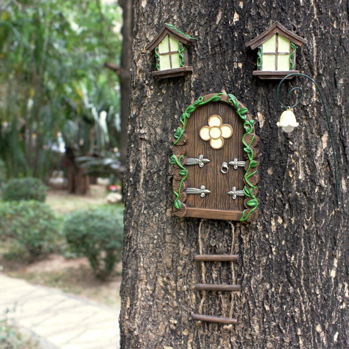 Aura-Fable – Enchanted Portal Garden Sculpture