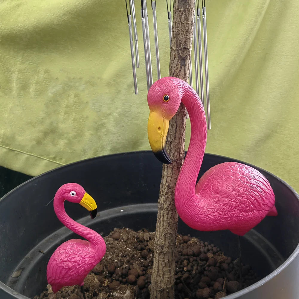 Aura-Plume – Architectural Flamingo Garden Sculpture