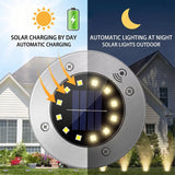 Terra-Glow Pro: 20-LED Solar Pathway Disk