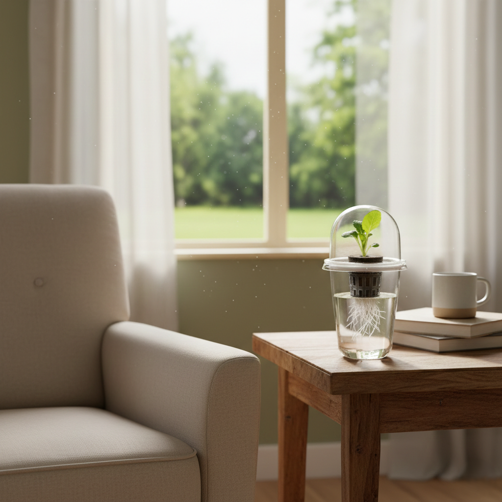 Clear-Root Hydroponic Cup