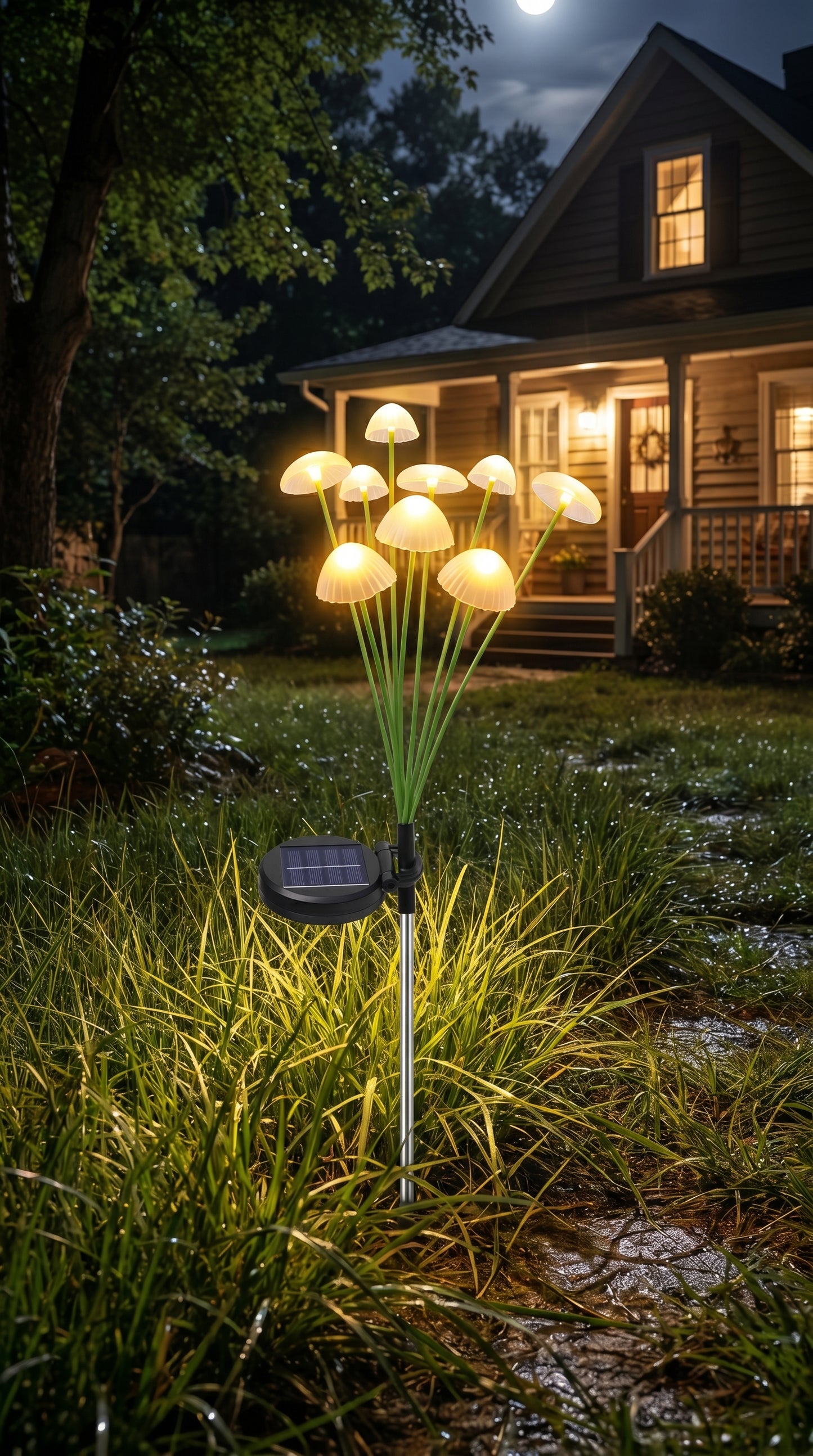 Aura-Mycelia – Kinetic Dual-Mode Solar Landscape Lights
