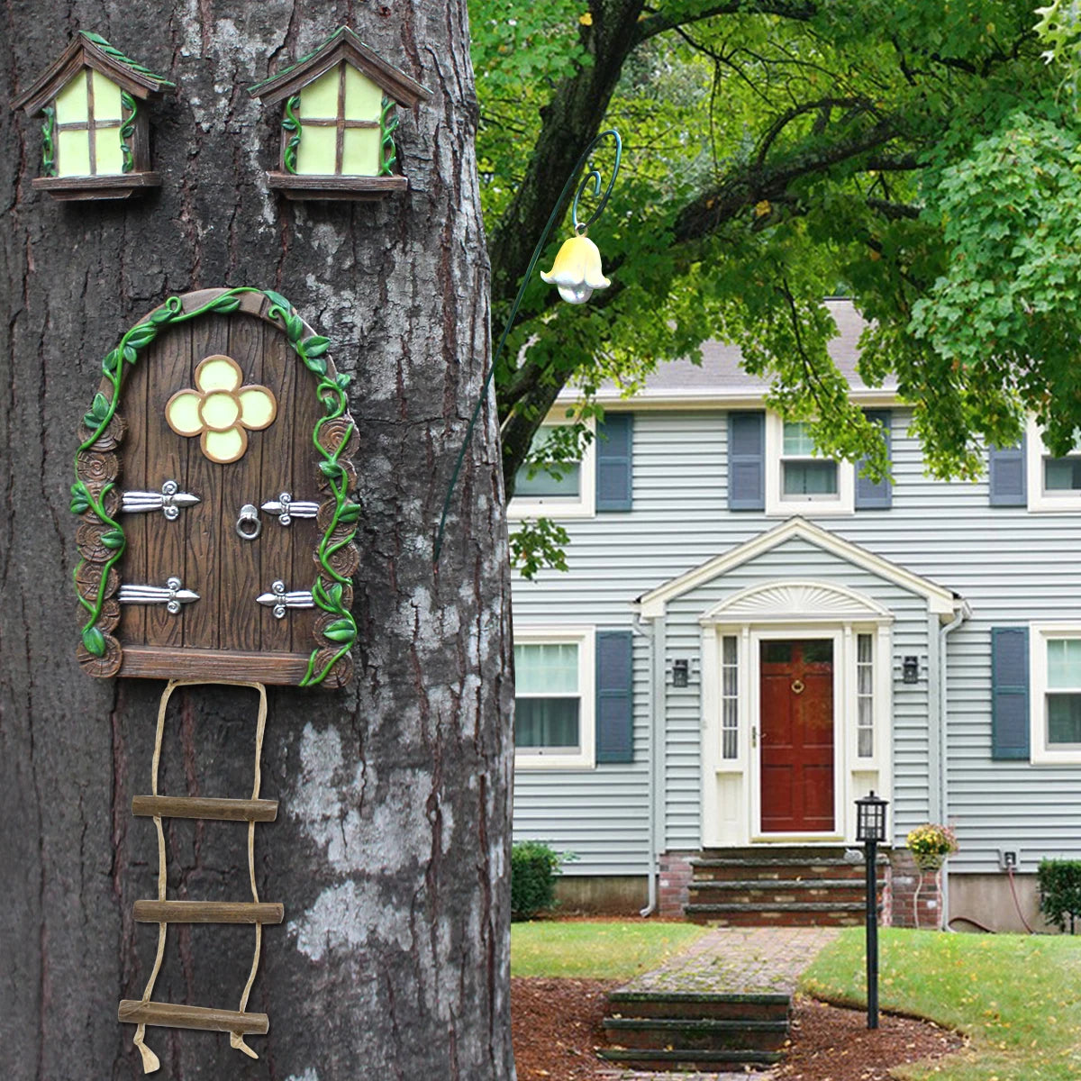 Aura-Fable – Enchanted Portal Garden Sculpture
