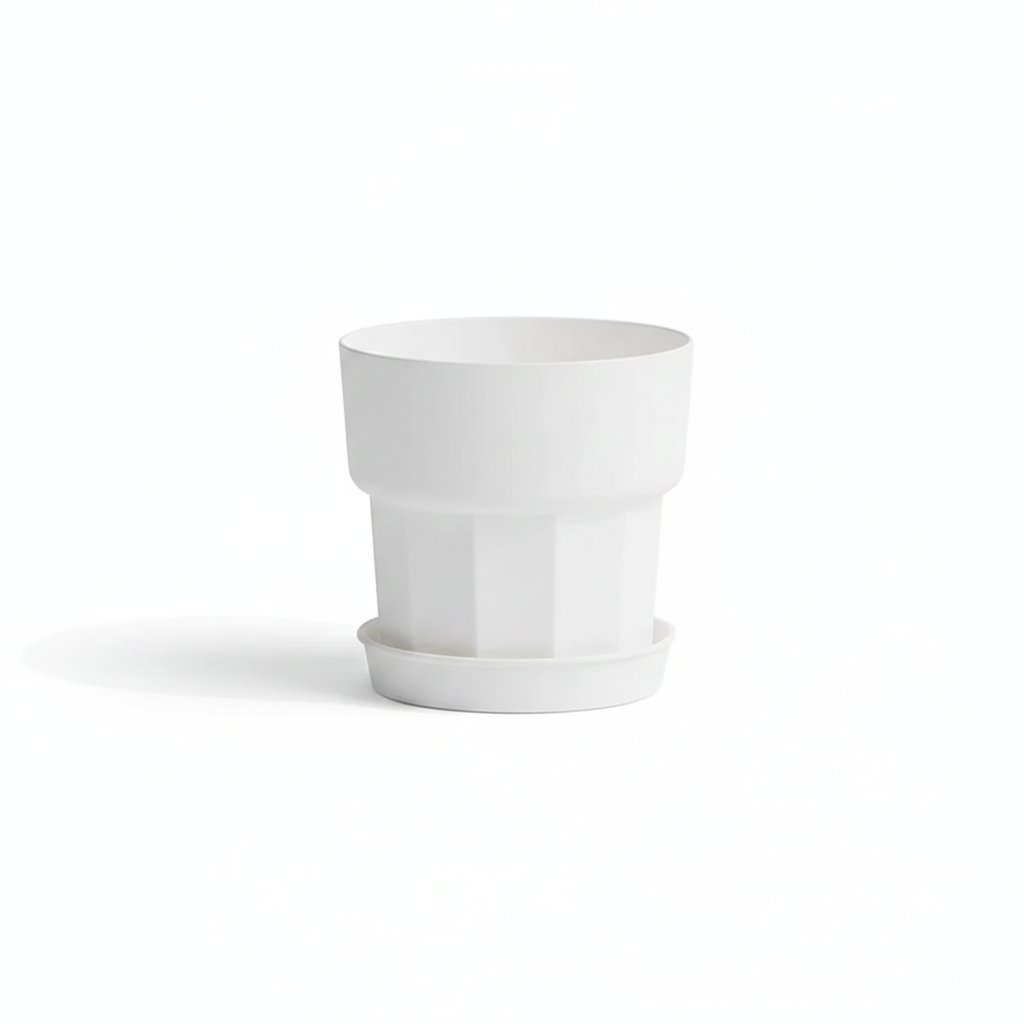 Minimalist Fluted Column Planter