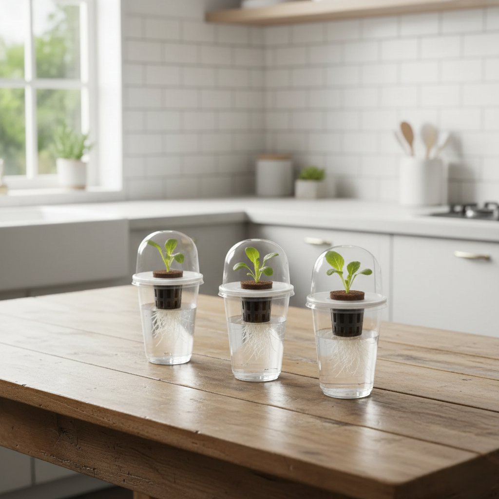 Clear-Root Hydroponic Cup