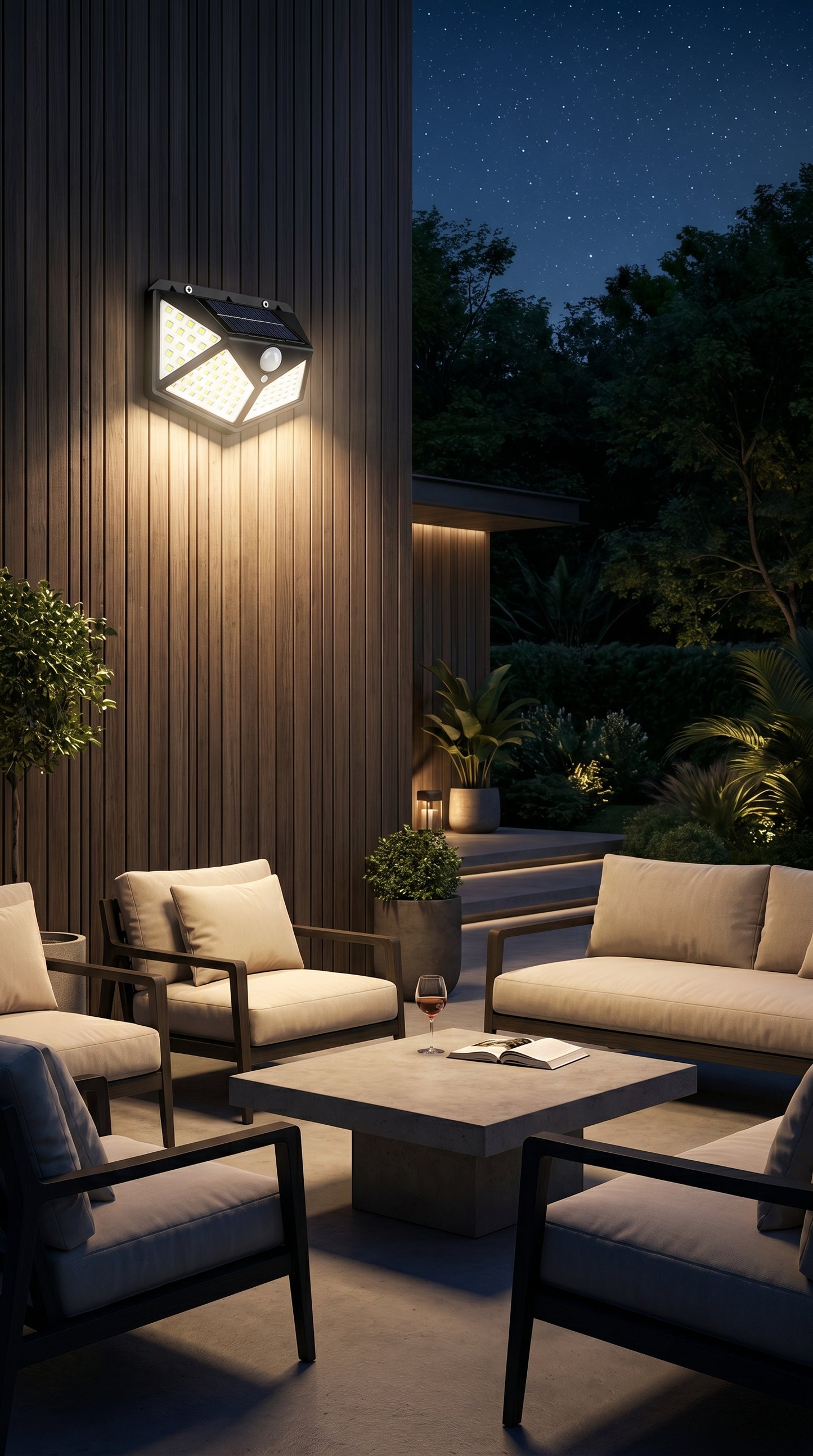 Aura-Sconce – Architectural Dimmable Solar Wall Light