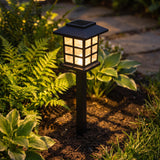 Aura-Mosaic – Patterned Solar Pathway Lights (8-Pack)