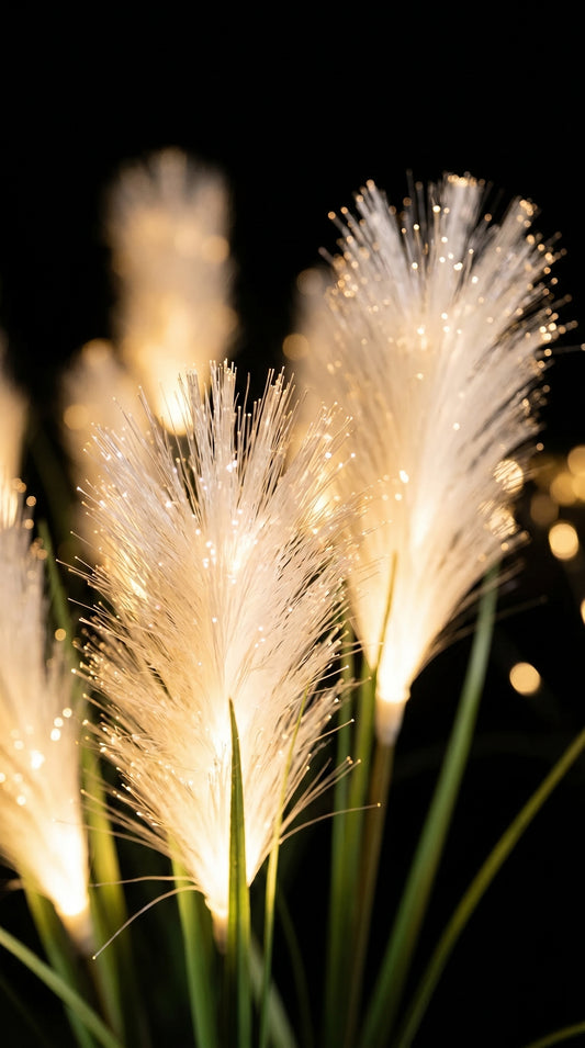 Reed-Aura – Architectural Fiber Optic Landscape Sculpture