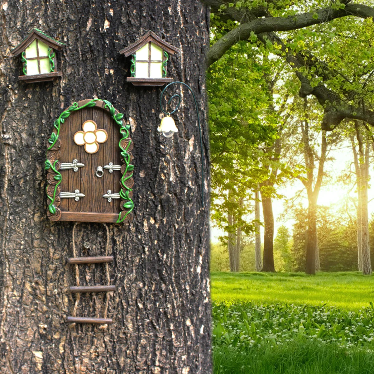 Aura-Fable – Enchanted Portal Garden Sculpture
