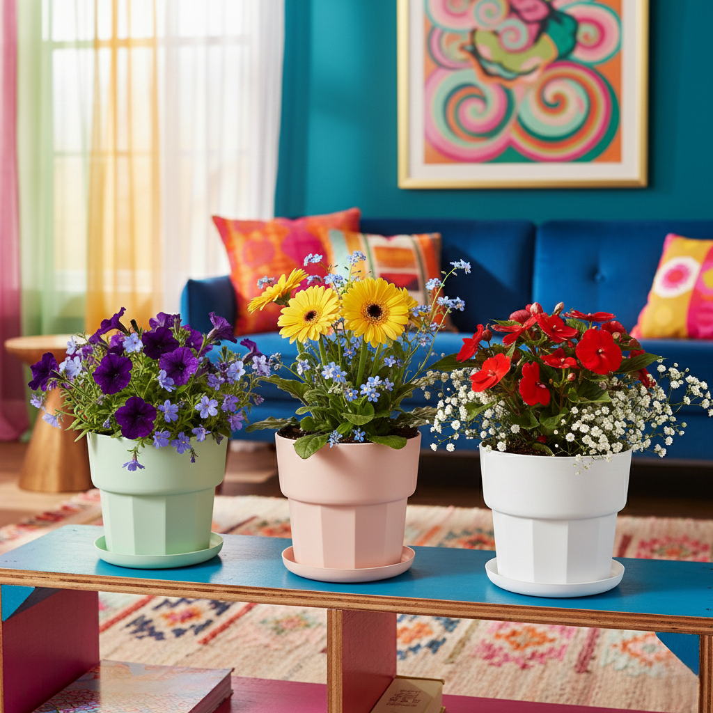 Minimalist Fluted Column Planter