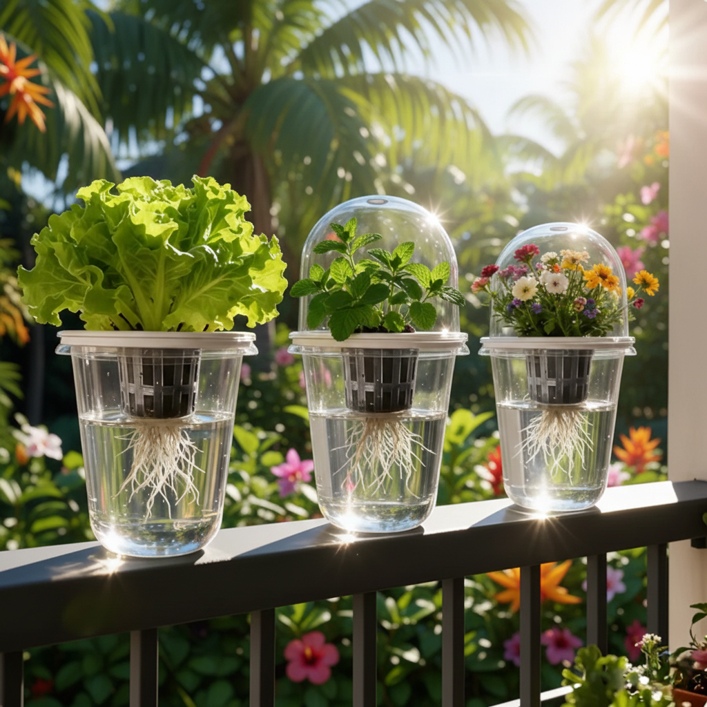 Clear-Root Hydroponic Cup