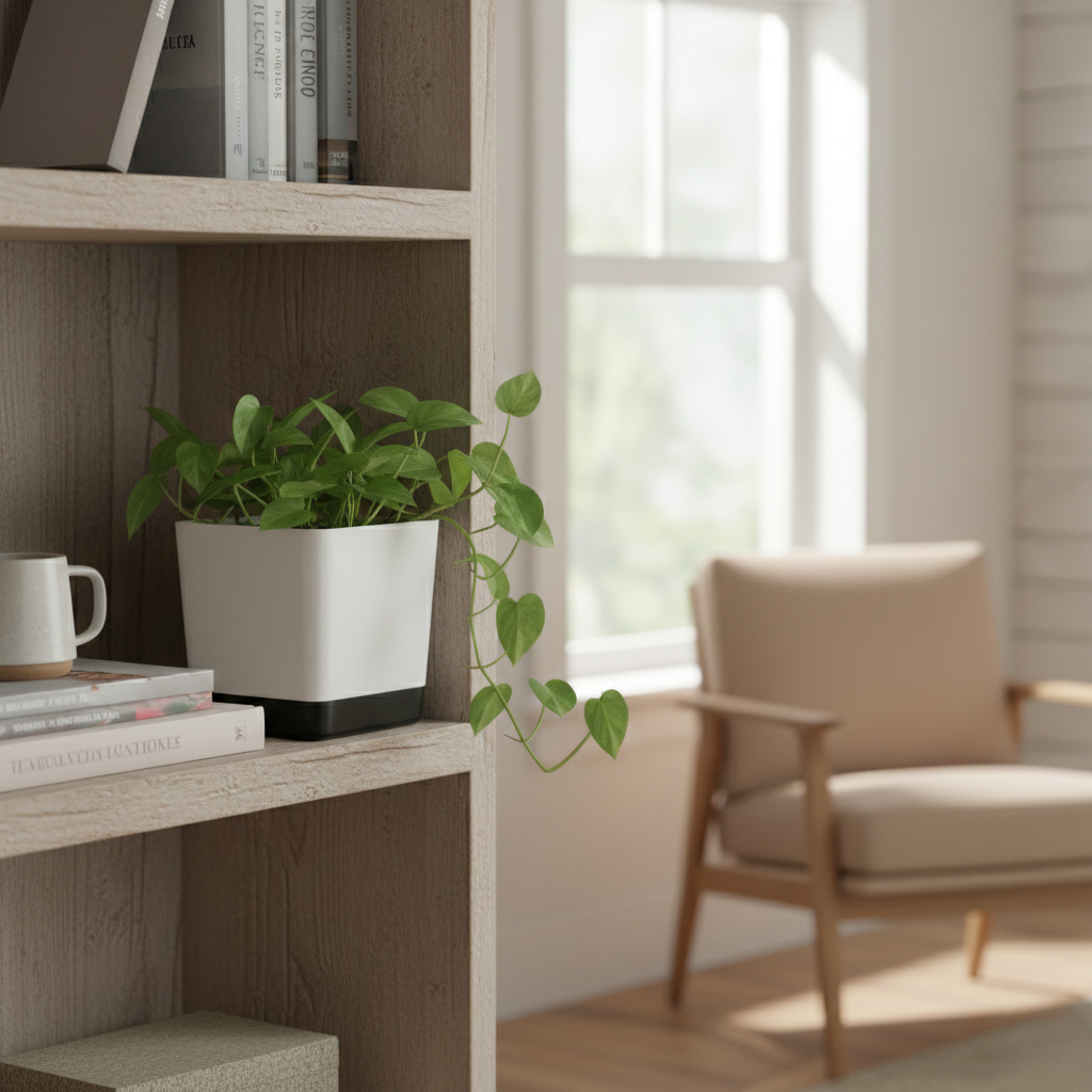 Vista Self-Watering Pots | 5-Pack Modern Planters with Clear Reservoir