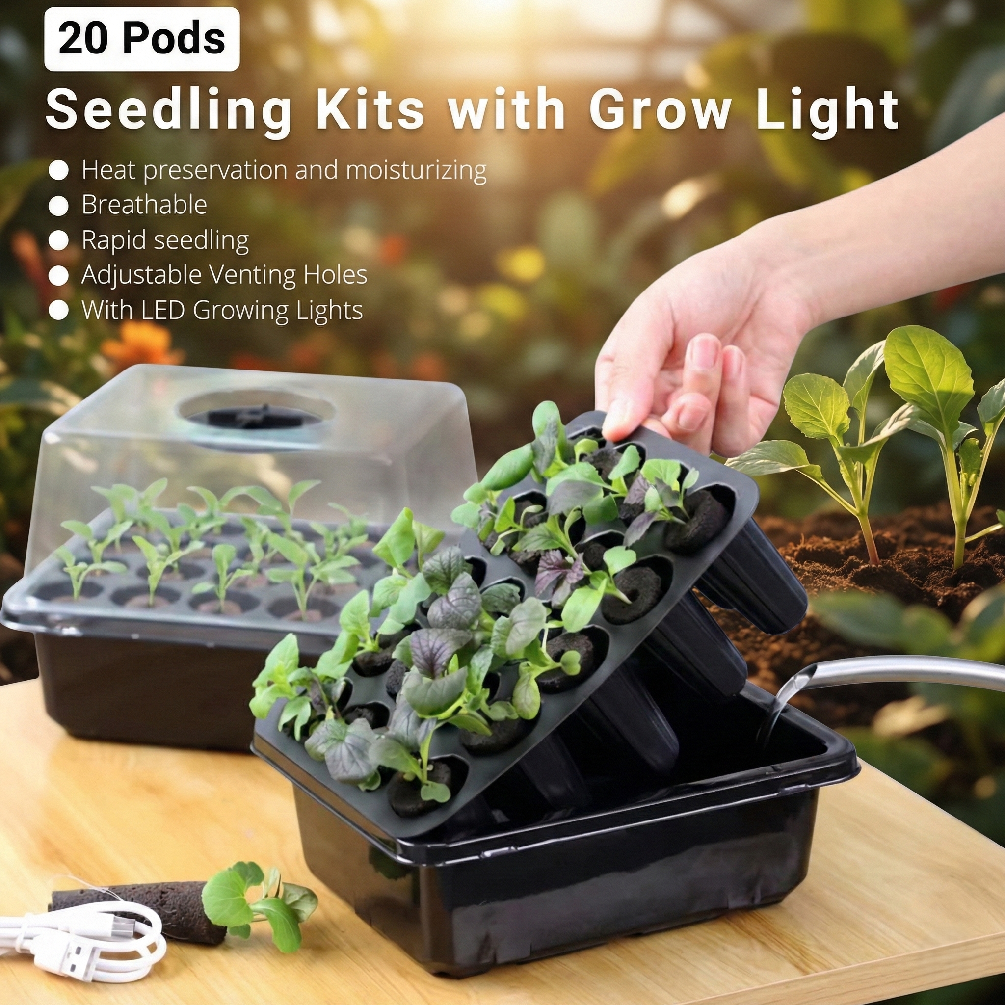 Botaniche Pro Grow+ | 20-Cell Smart Hydroponic Indoor Garden