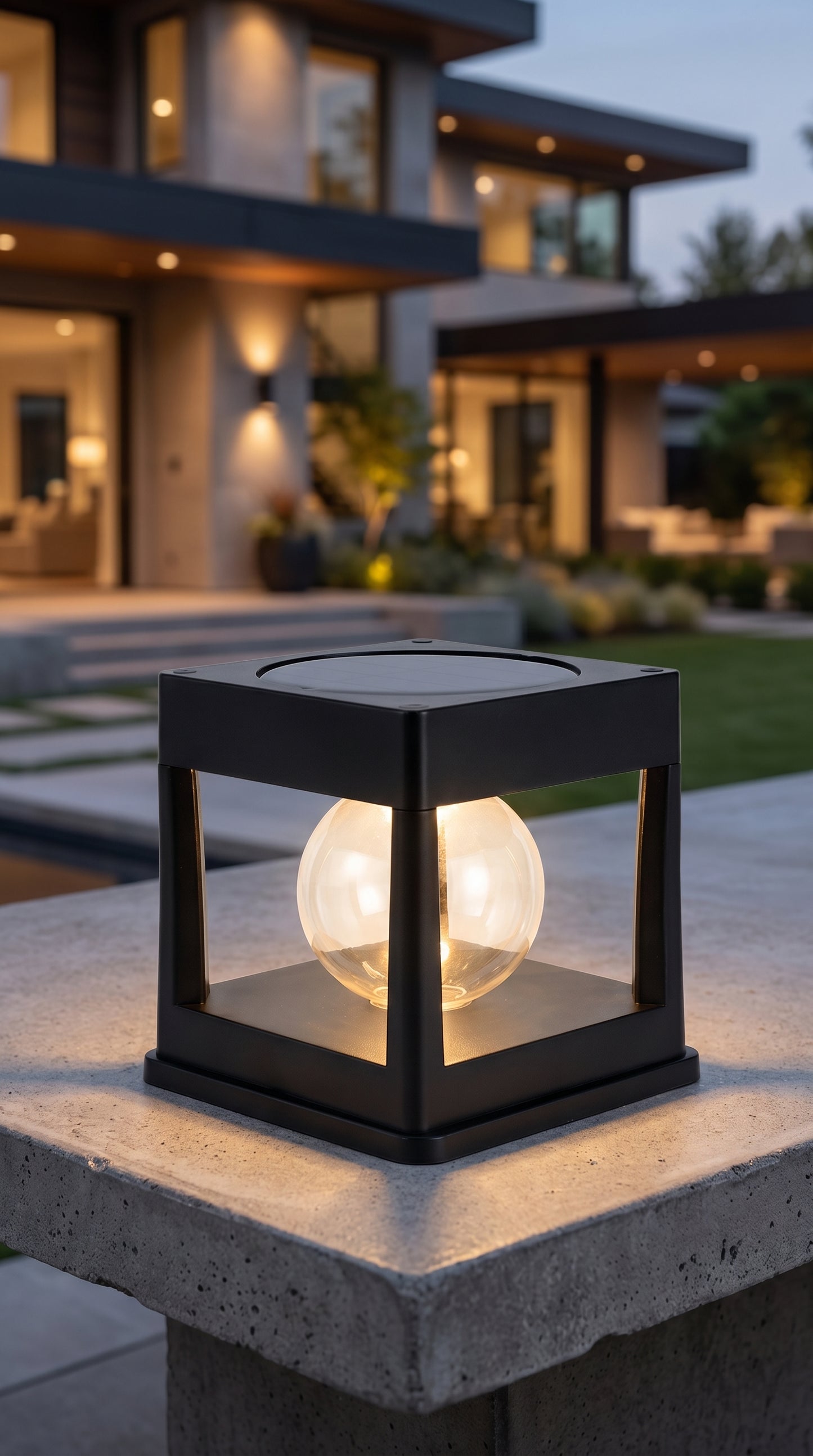 2-in-1 Architectural Solar Column & Pathway Light
