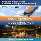Vesper-Glow – Hybrid Solar & USB Globe String Lights