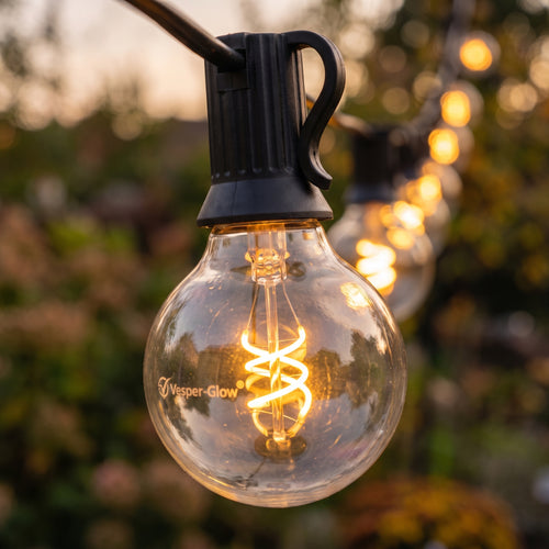 Vesper-Glow – Hybrid Solar & USB Globe String Lights