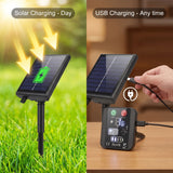 Vesper-Glow – Hybrid Solar & USB Globe String Lights