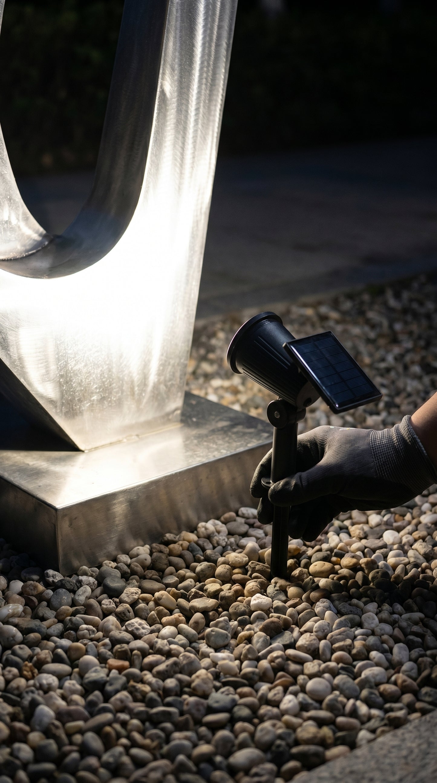 Aura-Zenith – Precision Architectural Solar Spotlight