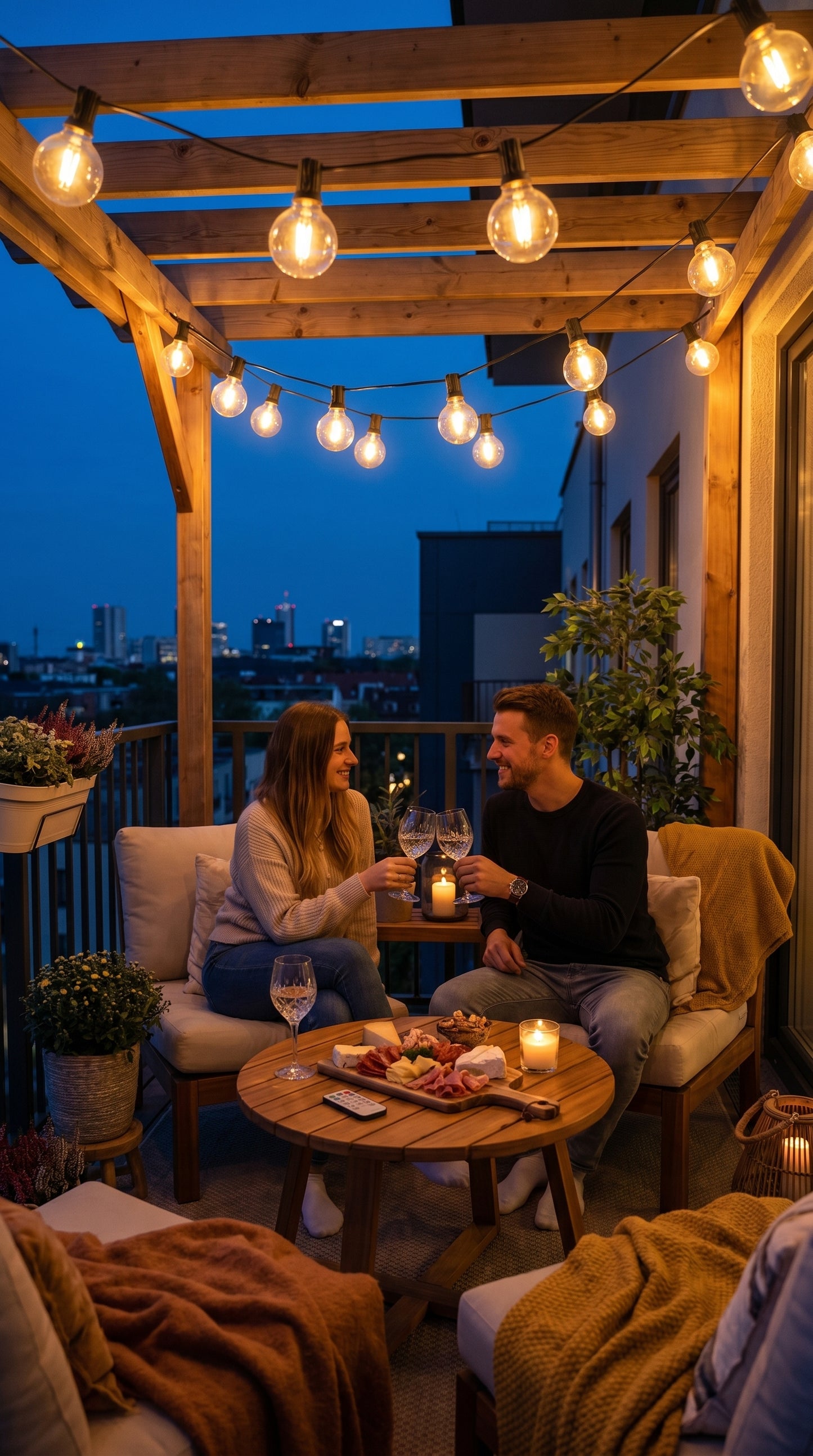 Vesper-Glow – Hybrid Solar & USB Globe String Lights