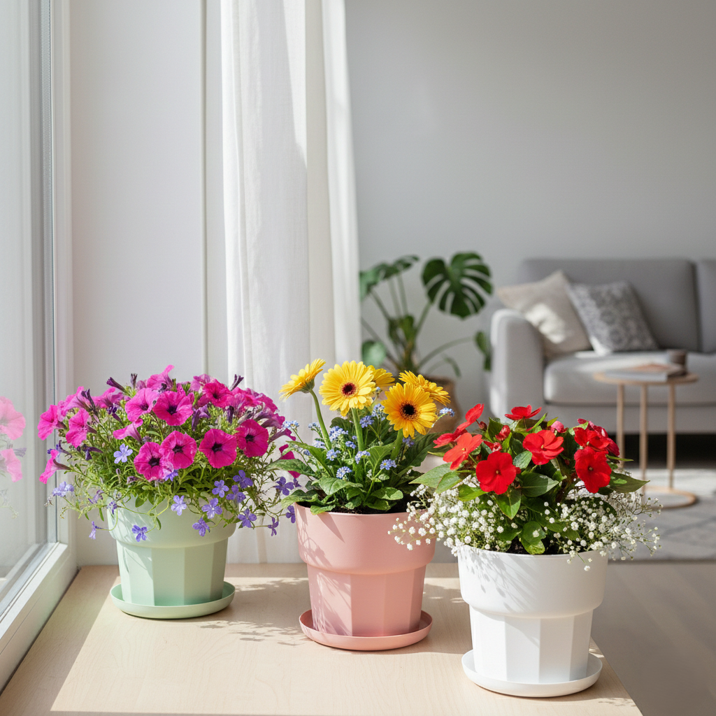 Minimalist Fluted Column Planter