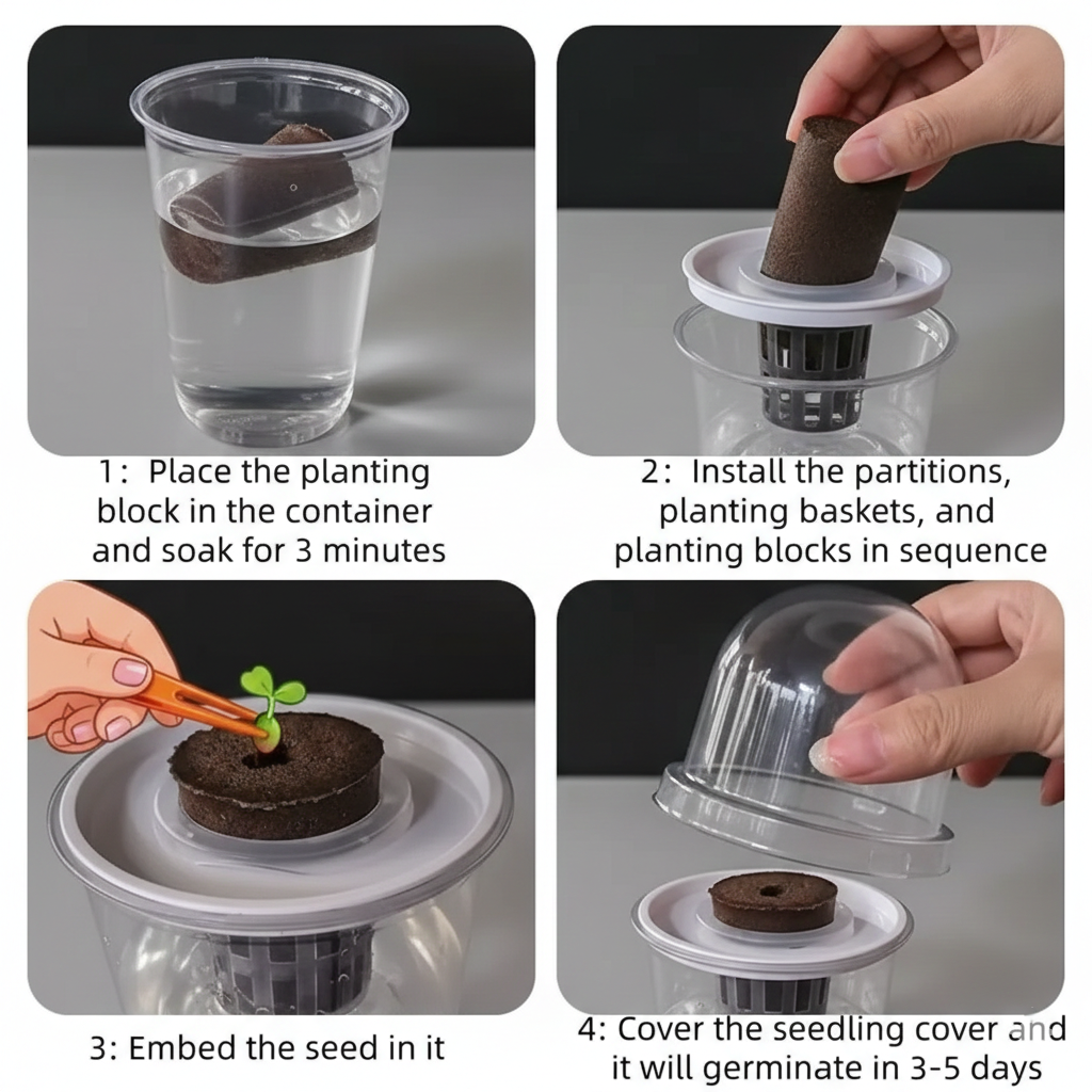 Clear-Root Hydroponic Cup