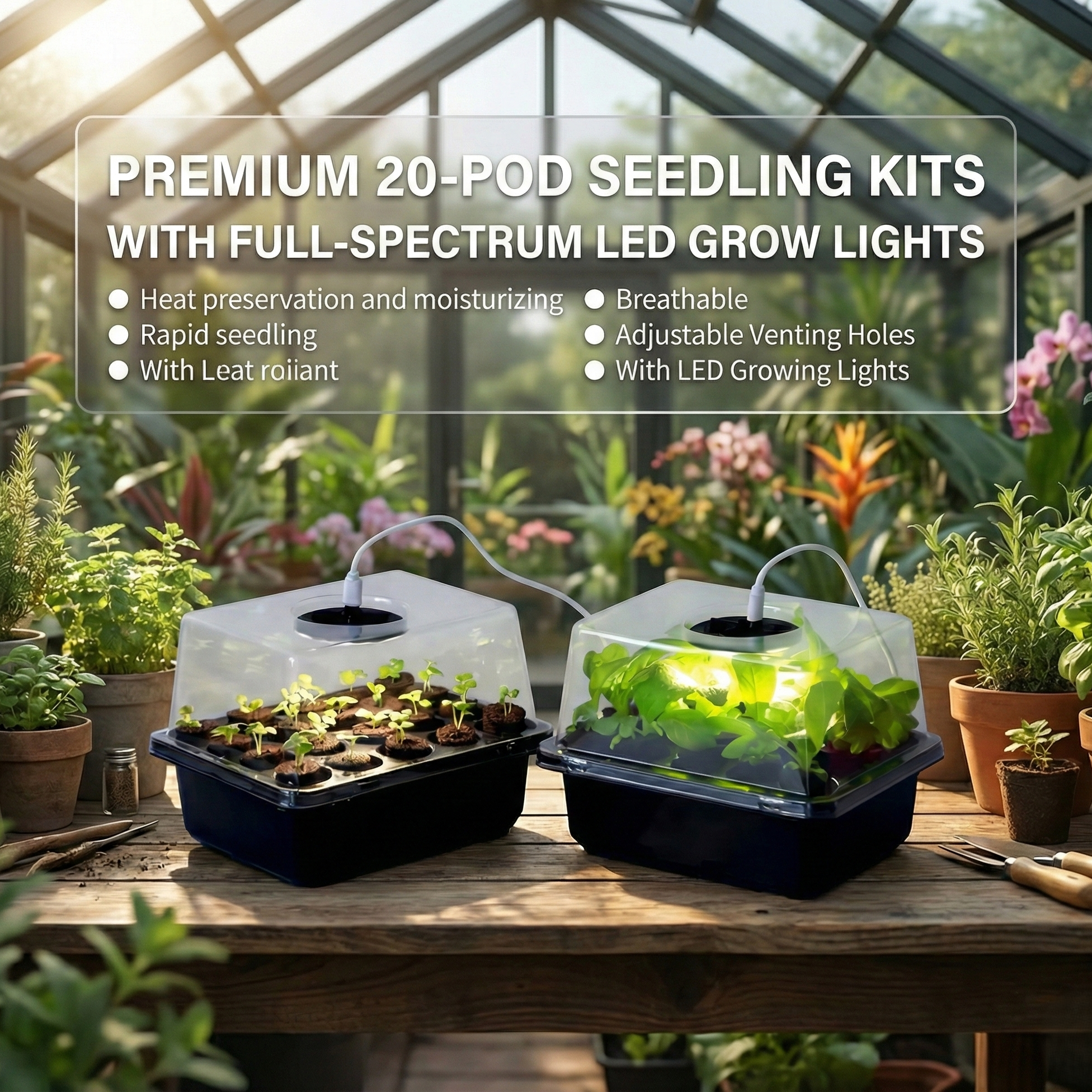 Botaniche Pro Grow+ | 20-Cell Smart Hydroponic Indoor Garden