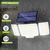 Solar Light Outdoor 328/348 LED Integrated Super Bright Motion Sensor Strong Power IP65 Waterproof 3 Working Modes Garden Wall