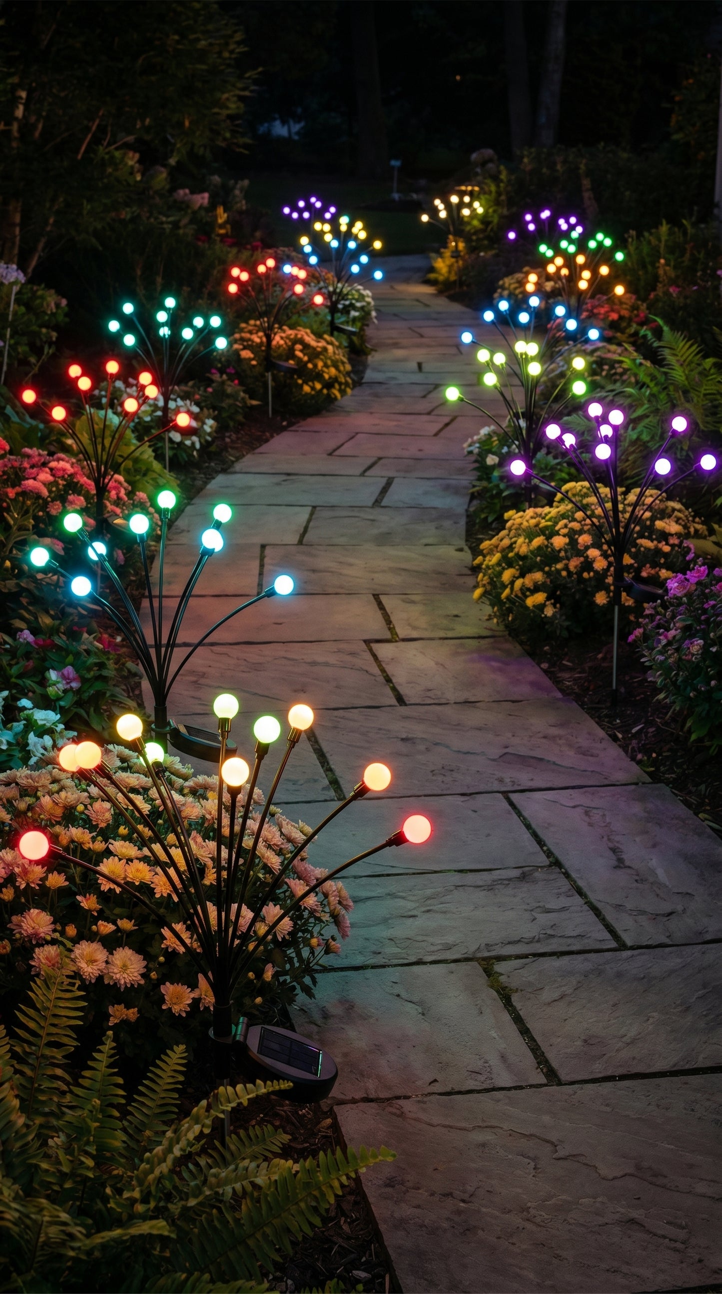 Aura-Wisp – Kinetic Firefly Solar Garden Lights