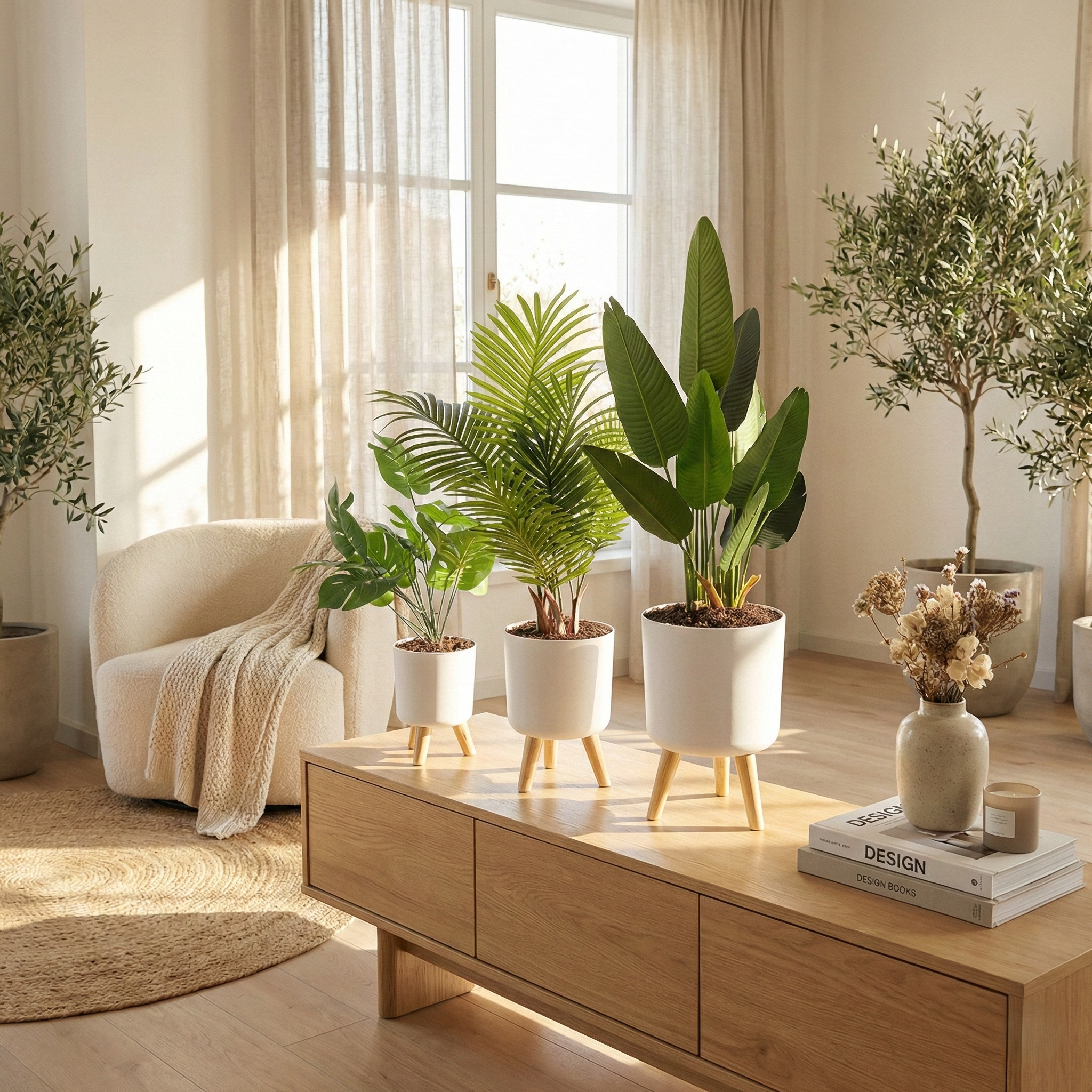 Vista-Step Elevated Self-Watering Planter with Scandi-Stand