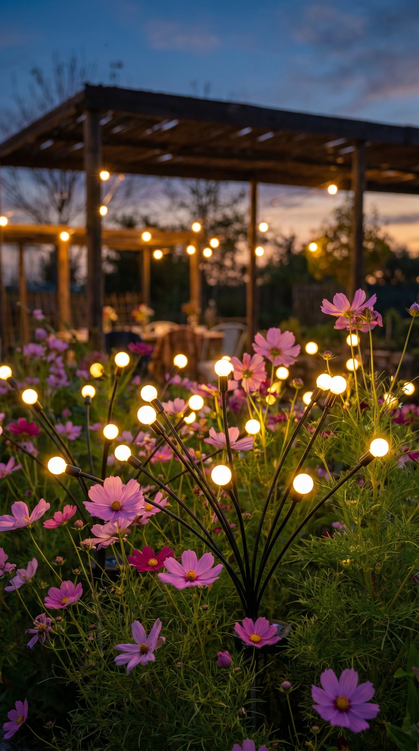 Aura-Wisp – Kinetic Firefly Solar Garden Lights