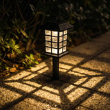 Aura-Mosaic – Patterned Solar Pathway Lights (8-Pack)