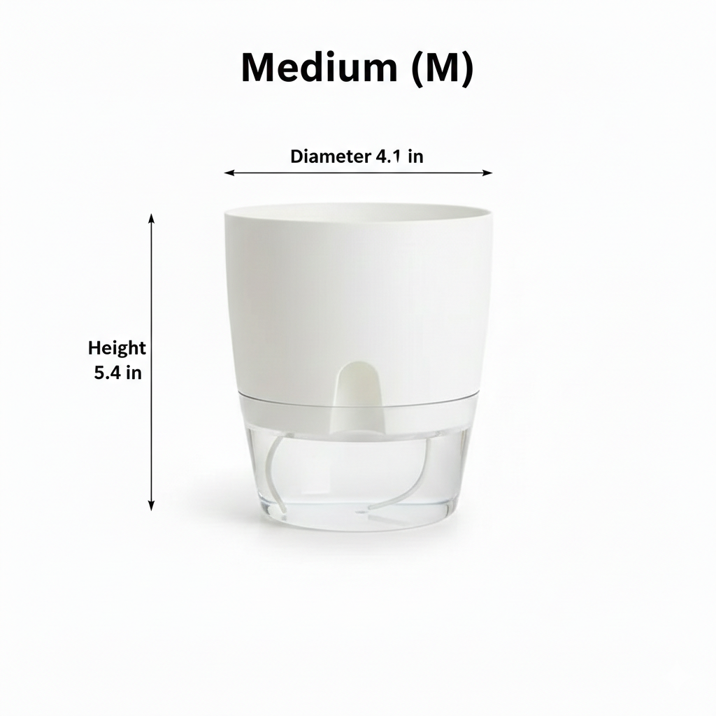Hydro-Port Planter | Self-Watering Pot with Easy-Fill Access