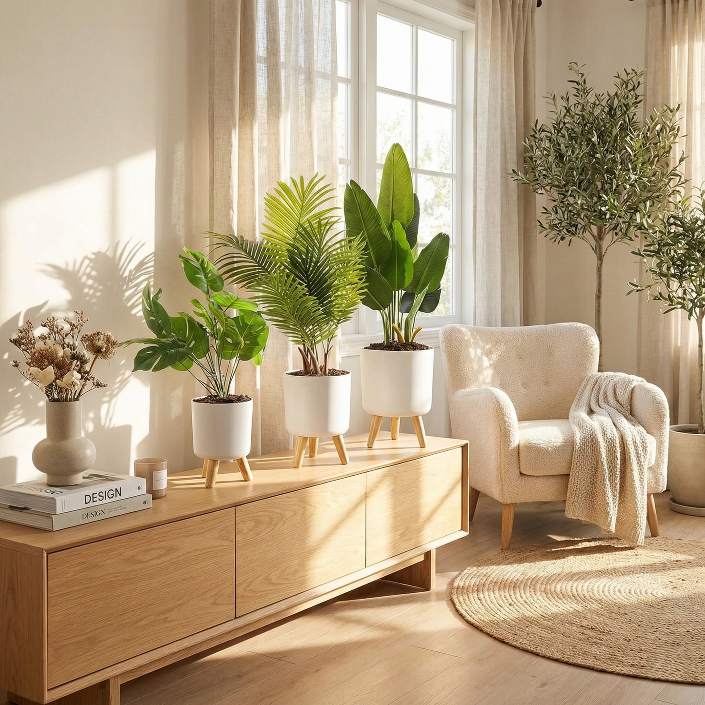 Vista-Step Elevated Self-Watering Planter with Scandi-Stand