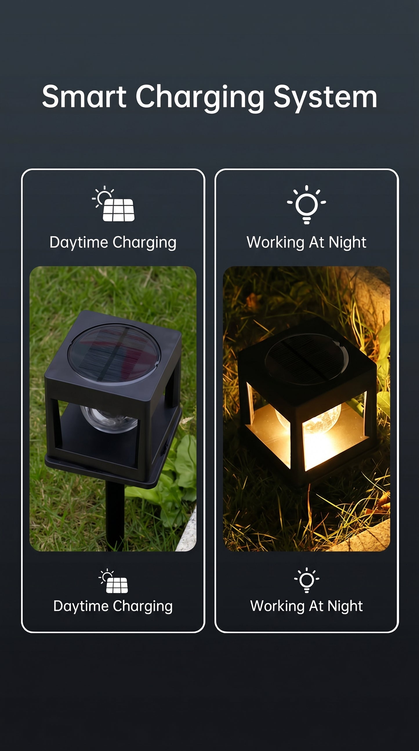 2-in-1 Architectural Solar Column & Pathway Light