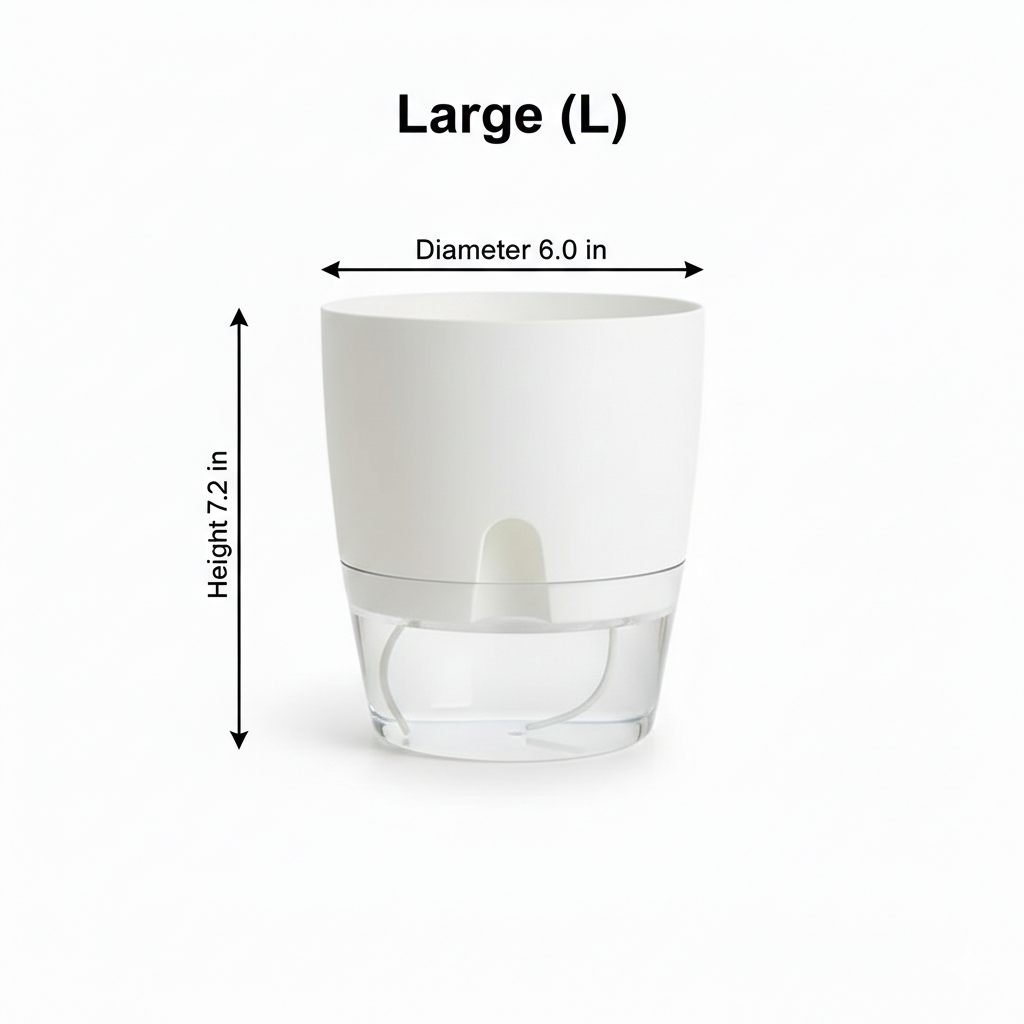 Hydro-Port Planter | Self-Watering Pot with Easy-Fill Access