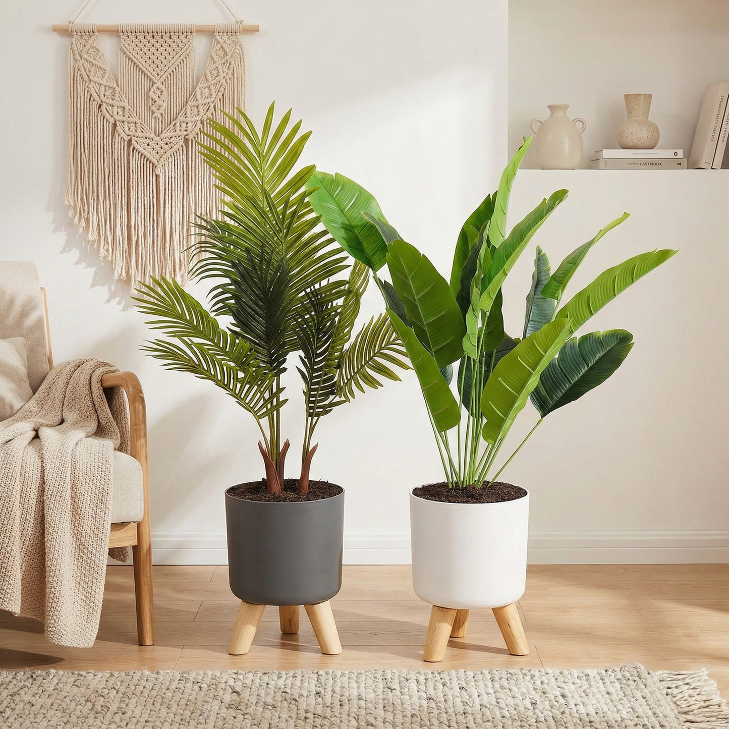 Vista-Step Elevated Self-Watering Planter with Scandi-Stand