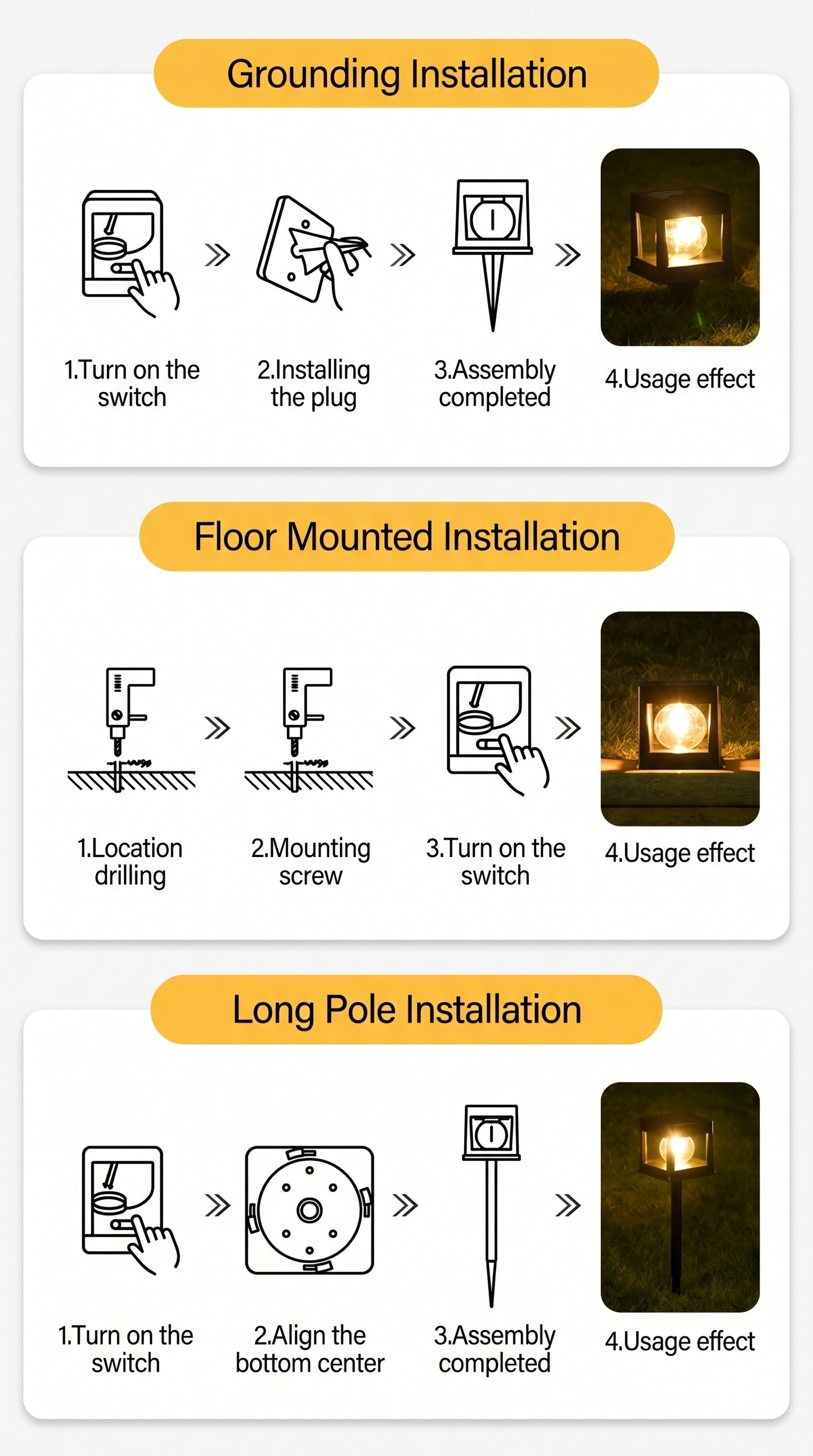 2-in-1 Architectural Solar Column & Pathway Light