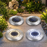 Terra-Glow Pro: 20-LED Solar Pathway Disk