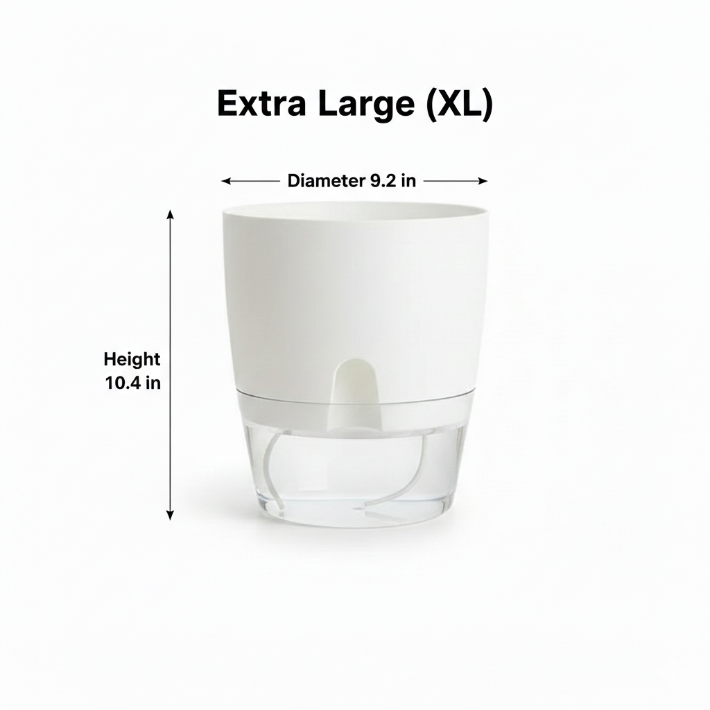 Hydro-Port Planter | Self-Watering Pot with Easy-Fill Access