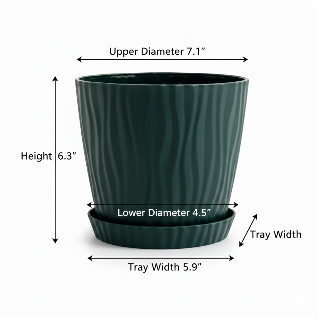 High Waist Water Ripple Planter