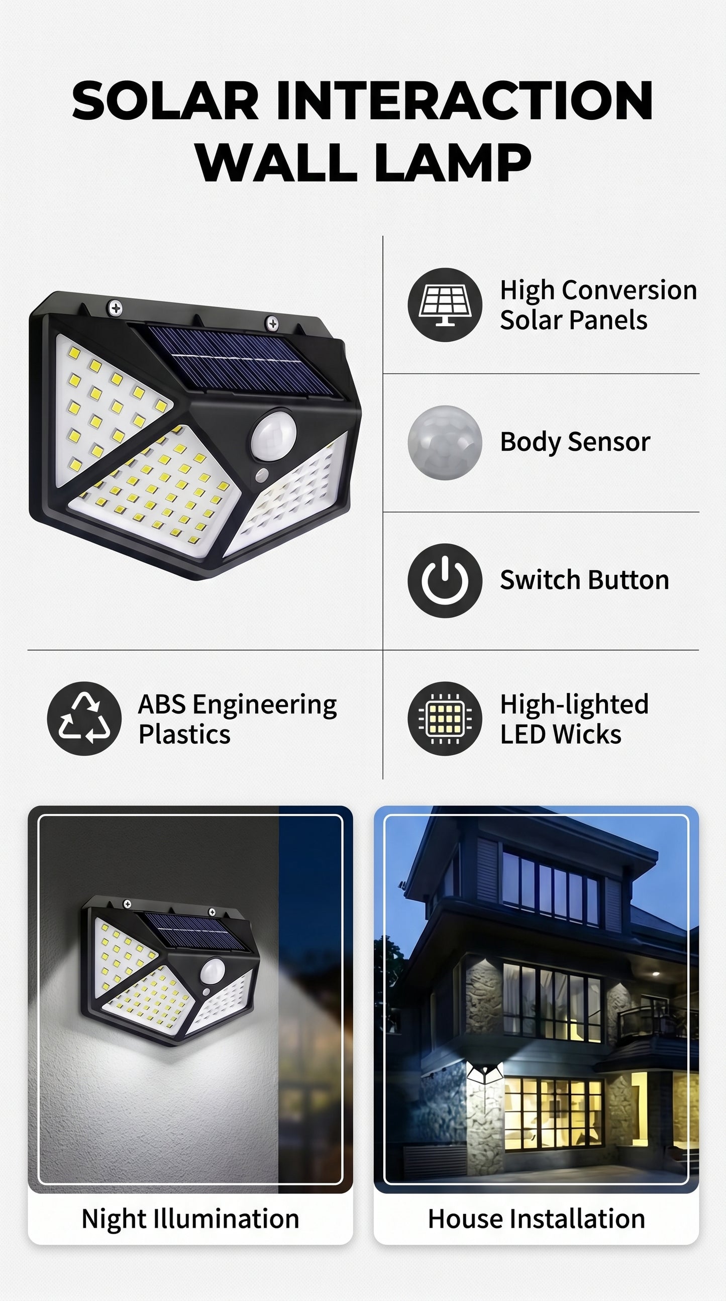 Aura-Sconce – Architectural Dimmable Solar Wall Light