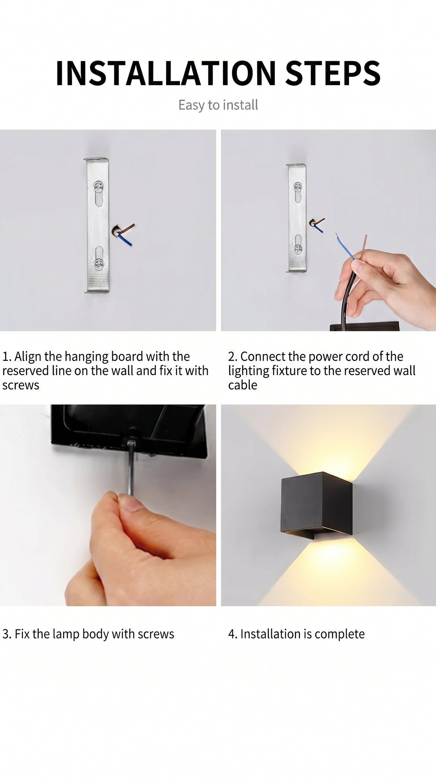 Aura-Beam – Modern Architectural Cube Light