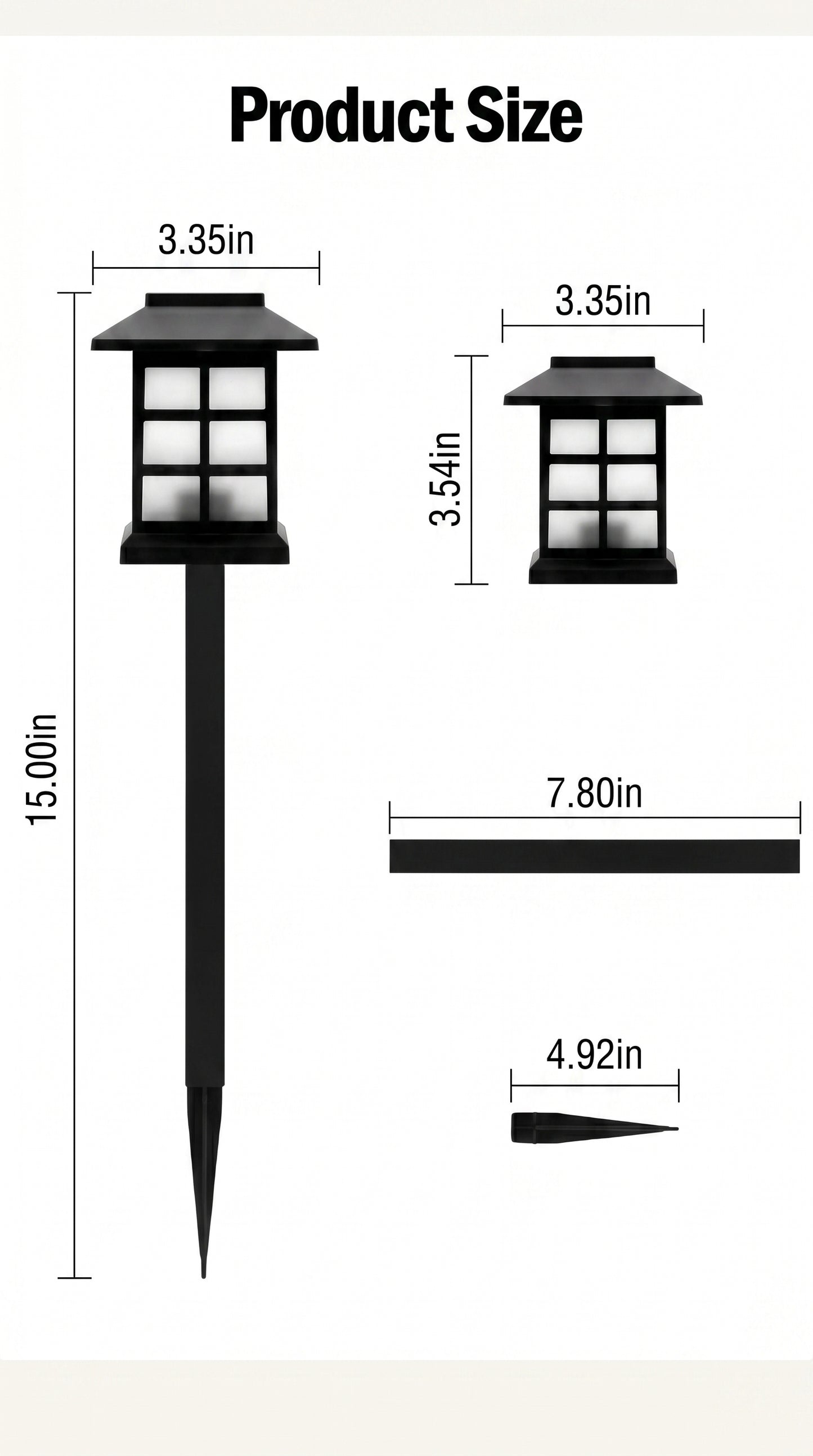 Aura-Mosaic – Patterned Solar Pathway Lights (8-Pack)