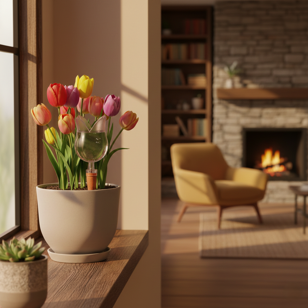 Tulip-Hydrate | Decorative Self-Watering Device