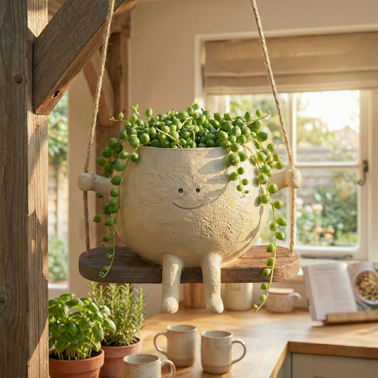 Swinging Face Planter