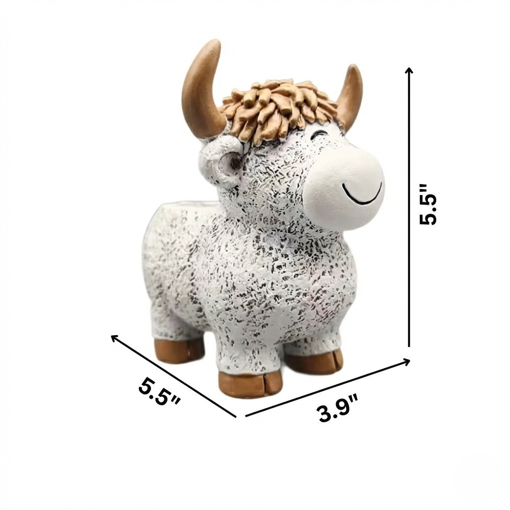 Highland Moo Planter