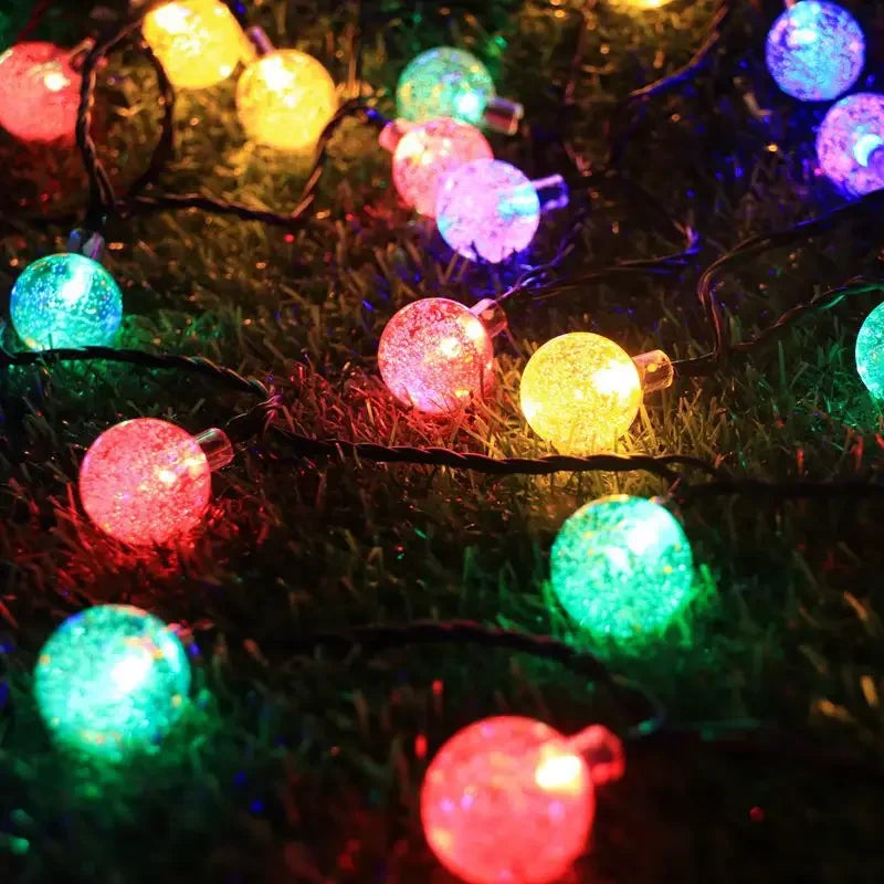 LED String Light Solar Fairy Lights 5M 20LED Warm Light Waterproof Outdoor Garden Wedding Decoration Christmas Lamp