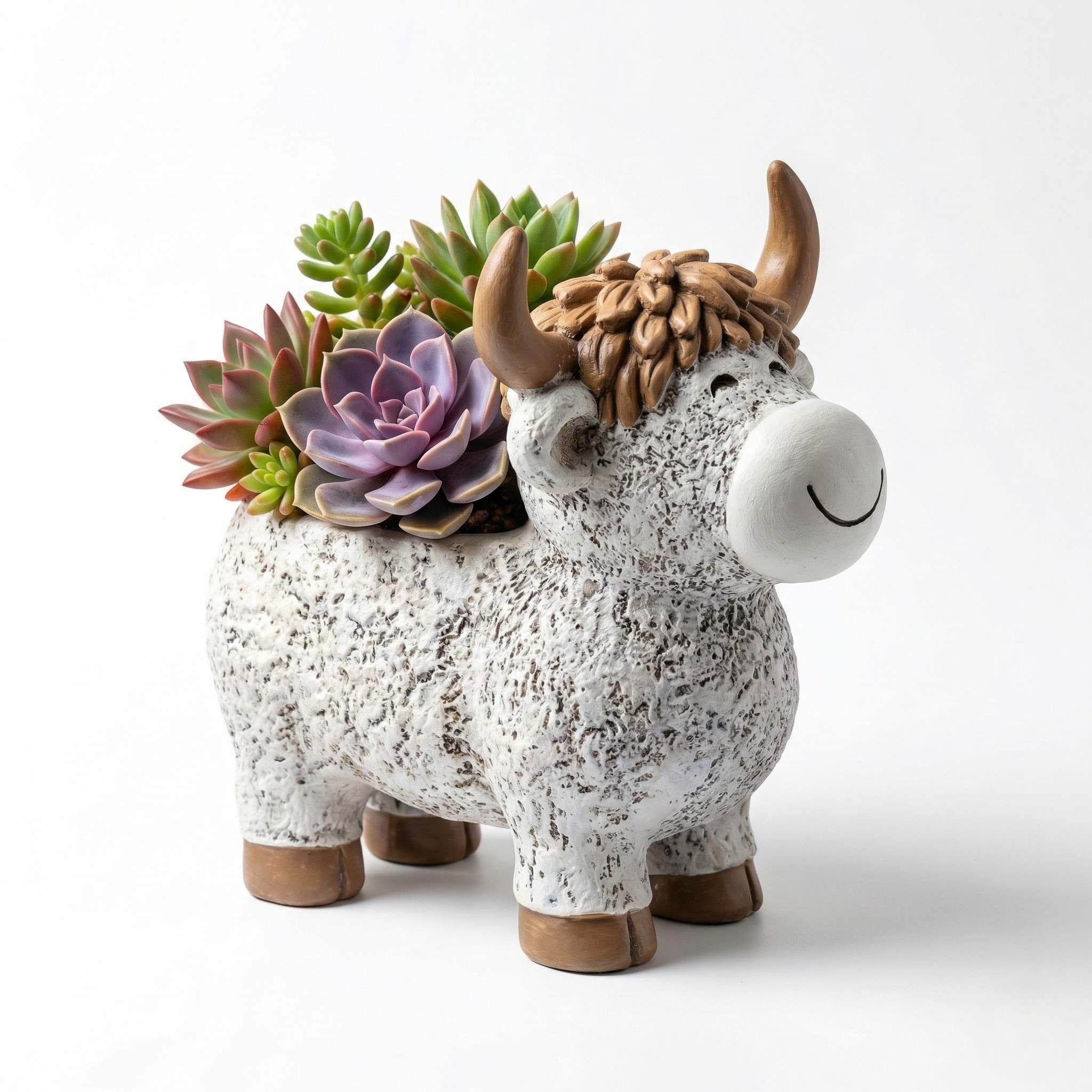 Highland Moo Planter